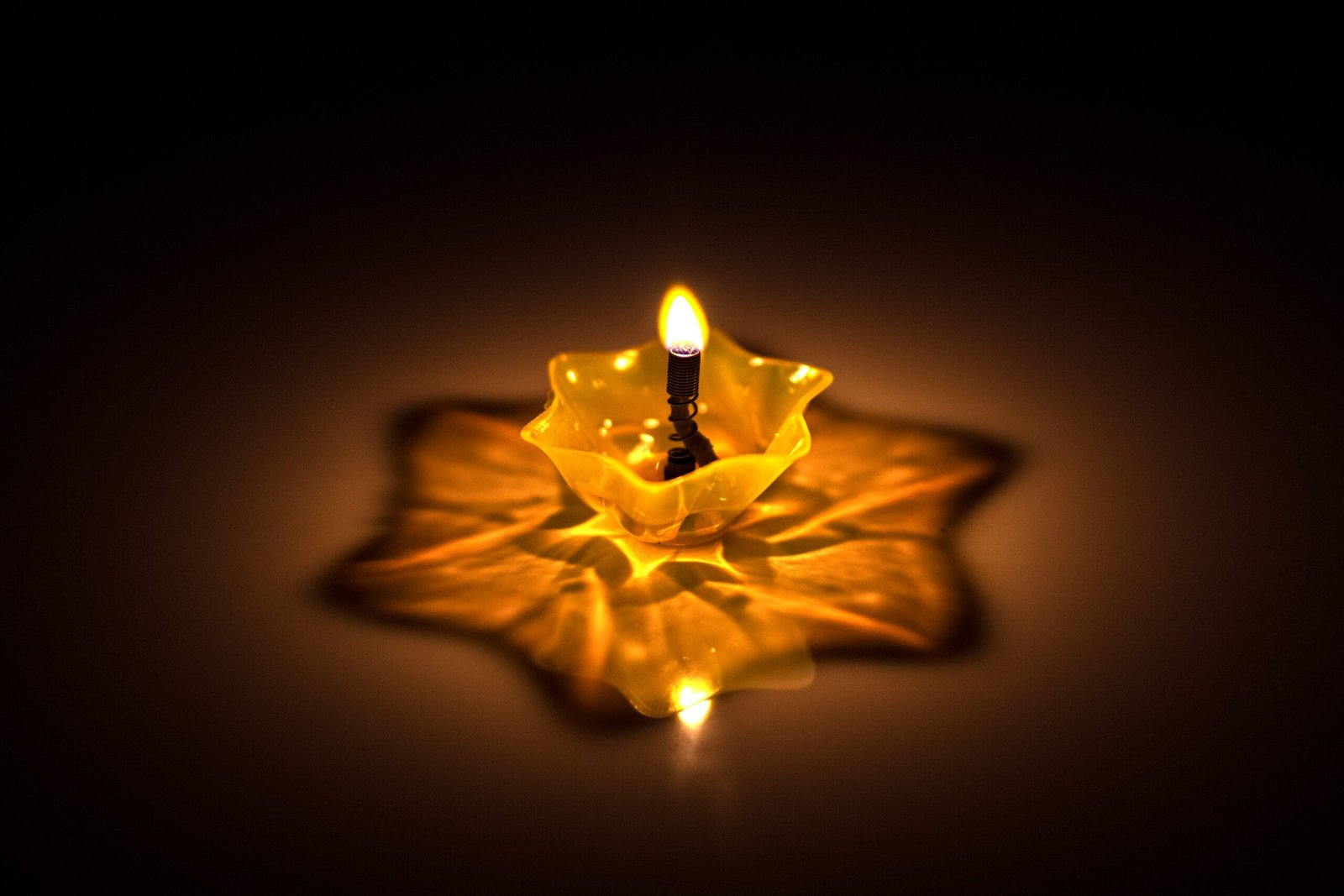 HRV® Multicolor Brhamadeep 3D Diya - Reflection Diya, 3D Shadow, Diwali, Puja, Plastic, Decorative Diyas Set for Home Decoration | Deepawali दिया Deepak | Diwali Diya for Pooja/Puja Room, Pack of 12