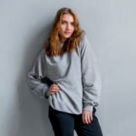 Silk-blend sweatshirt